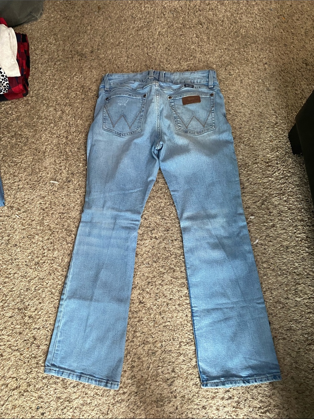 Wrangler Light Blue Women's Flare Jeans Wide Leg